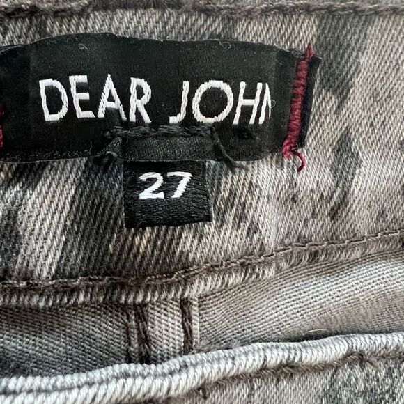 Dear John Women's Gray Snakeskin Print Gisele High Waisted Skinny Jeans Size 27 - Picture 9 of 14